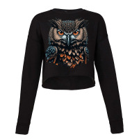 Owl Angry Cropped Sweater | Artistshot