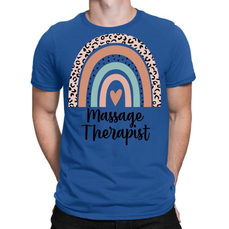 Massage Therapist Rainbow Leopard Funny Gift Yello T-Shirt by takazaniehofa | Artistshot