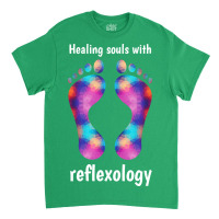 Healing Souls With Reflexology White Text 70s Classic T-shirt | Artistshot