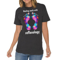 Healing Souls With Reflexology White Text 70s Vintage T-shirt | Artistshot