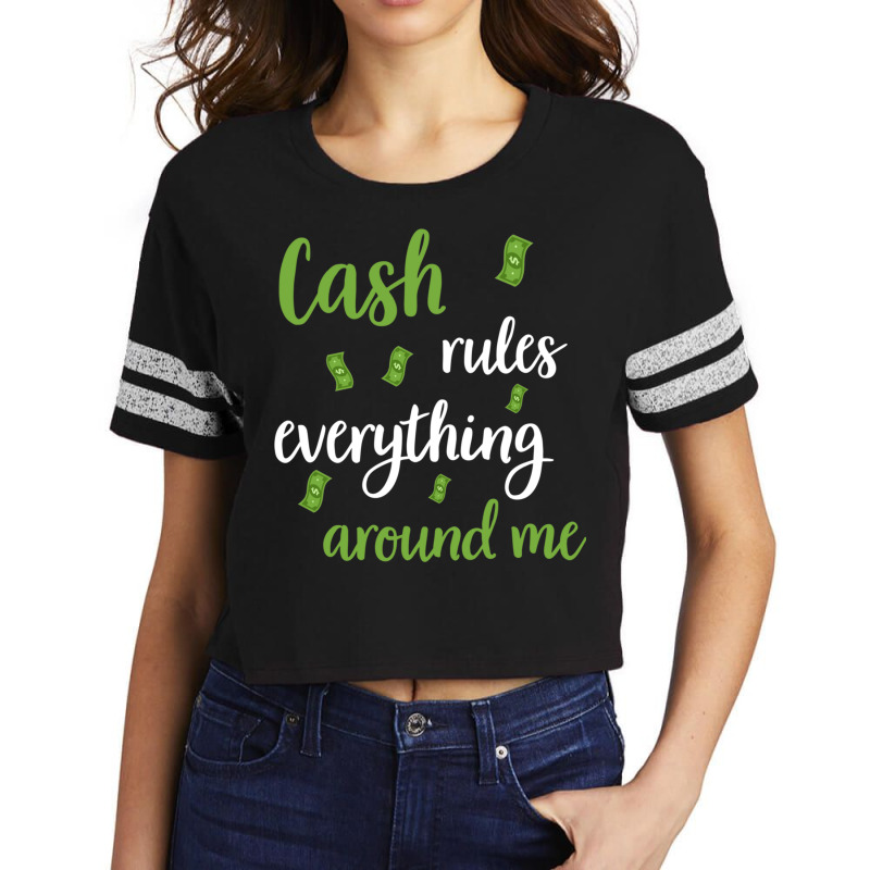 Money Cash Capitalism Dollar Euro Money Rich (12) Scorecard Crop Tee by ChuArt. | Artistshot