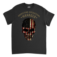 Marketing Operations Manager Watercolor Skull In A Classic T-shirt | Artistshot