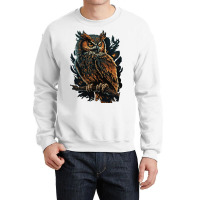 Owl Angry Crewneck Sweatshirt | Artistshot