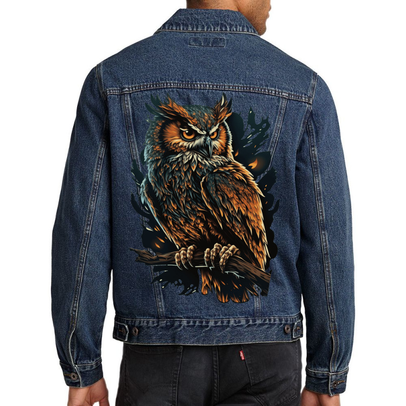 Owl Angry Men Denim Jacket by UrielTurner100 | Artistshot