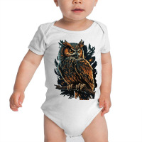 Owl Angry Baby Bodysuit | Artistshot