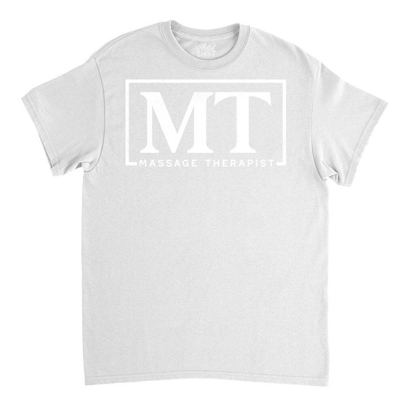 Massage Therapist Blocky Initials Design Classic T-shirt by nolljyaull | Artistshot