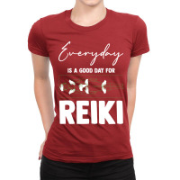 Everyday Is A Good Day For Reiki Meditation Reiki Ladies Fitted T-shirt | Artistshot