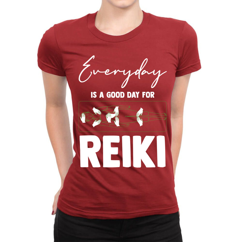 Everyday Is A Good Day For Reiki Meditation Reiki Ladies Fitted T-Shirt by dadgulcedm | Artistshot