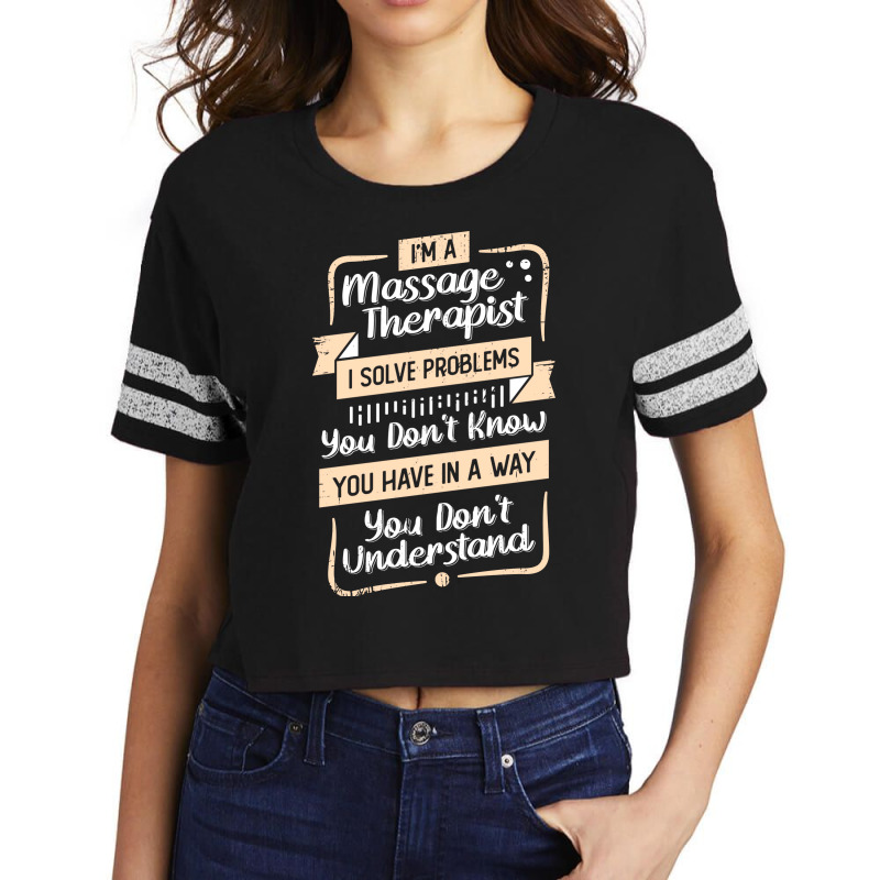 Im A Massage Therapist Gift Love Scorecard Crop Tee by kijkxfgv | Artistshot