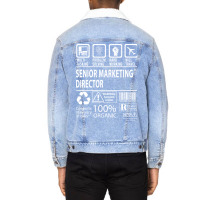 Senior Marketing Director T  Multitasking Certifie Unisex Sherpa-lined Denim Jacket | Artistshot