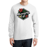 Floral Badge Massaging Life Nature Long Sleeve Shirts | Artistshot