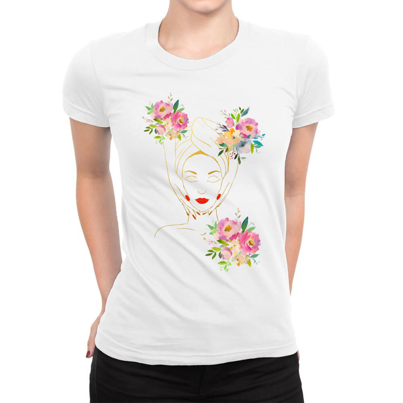 Spa Salon Art Vintage Ladies Fitted T-Shirt by chiniyankeu | Artistshot