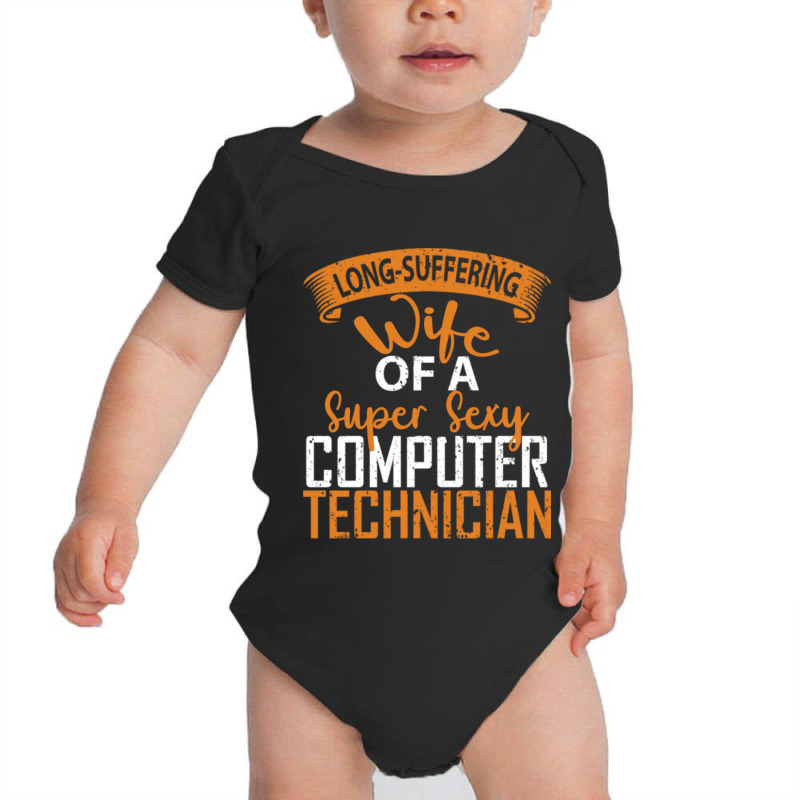 Helpdesk Support Wife, Computer Support Technician Baby Bodysuit by ANDRES MEJIA | Artistshot