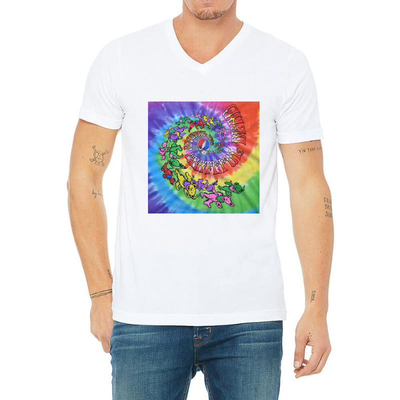 Retro Grateful Design V-neck Tee | Artistshot