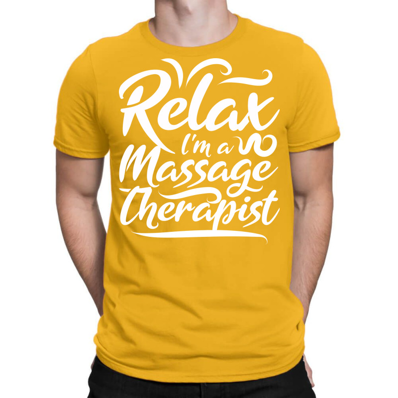 Relax Massage Therapist Massage Therapy Blue T-Shirt by spaicperrasu | Artistshot