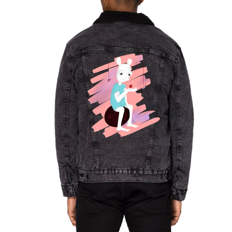 Dingdongvg Space Unisex Sherpa-lined Denim Jacket | Artistshot