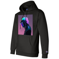 Holographic Non Player Character Sad Champion Hoodie | Artistshot