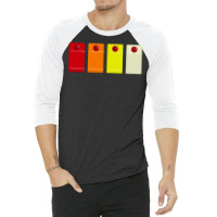 808 Drum Machine Button Grid Design   Music Fan 3/4 Sleeve Shirt | Artistshot