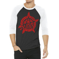 Anarchy Symbol Anarchist 70s 3/4 Sleeve Shirt | Artistshot