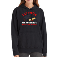 I Survived My Husbands Masters Degree Hipster Vintage Hoodie | Artistshot