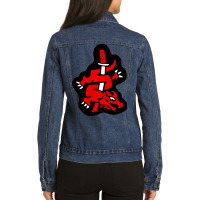 Master Of Silence Symbol Music Ladies Denim Jacket | Artistshot