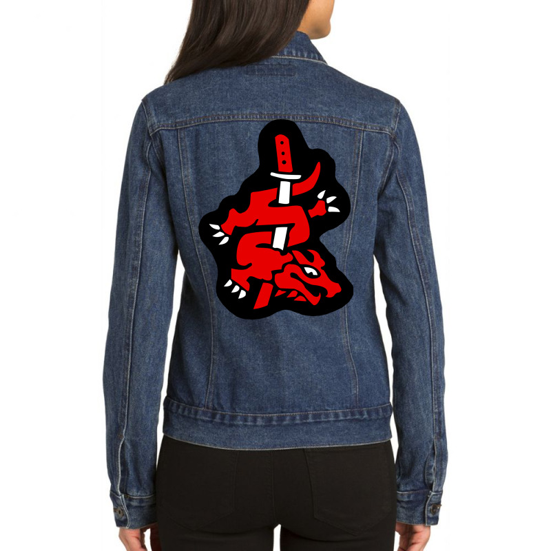 Master Of Silence Symbol Music Ladies Denim Jacket by yeldarmamozit | Artistshot