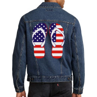 Paire De Tongues Américaine Men Denim Jacket | Artistshot