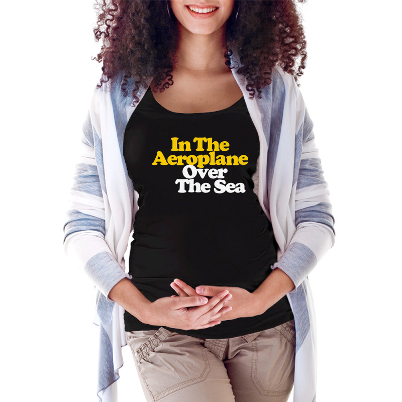 In The Aeroplane Over The Sea Maternity Scoop Neck T-shirt by MartisArt | Artistshot