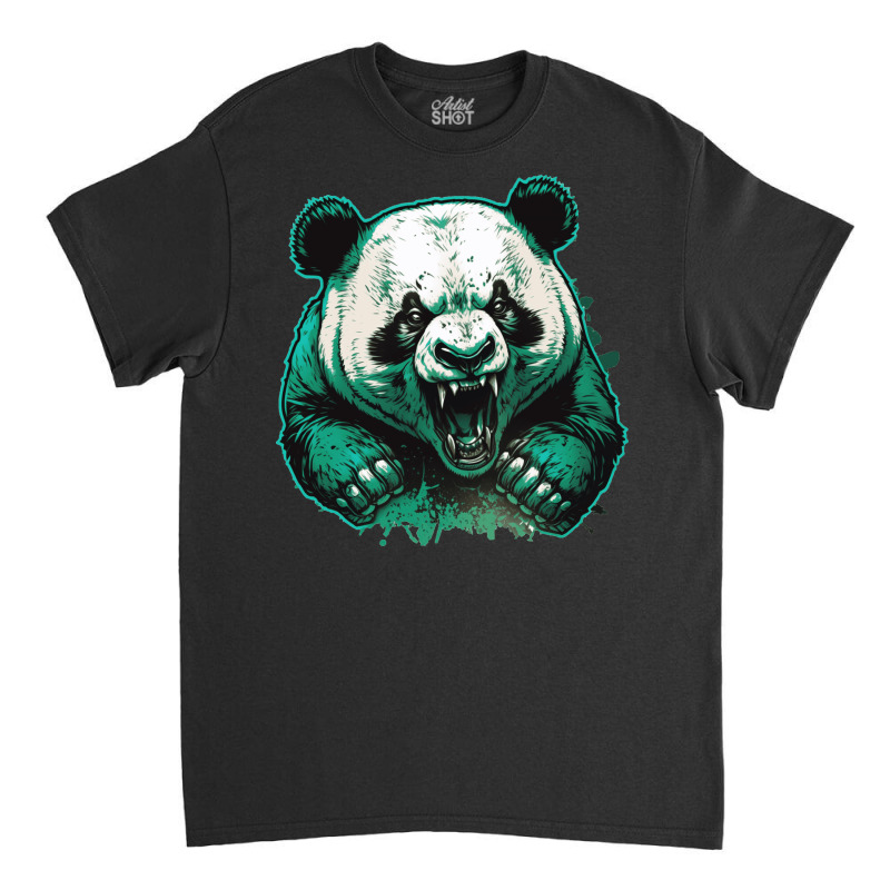 Panda Angry Classic T-shirt by YaelWorkman180 | Artistshot