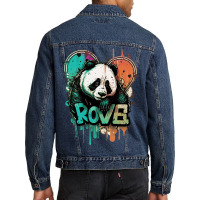 Panda Crush Love Men Denim Jacket | Artistshot