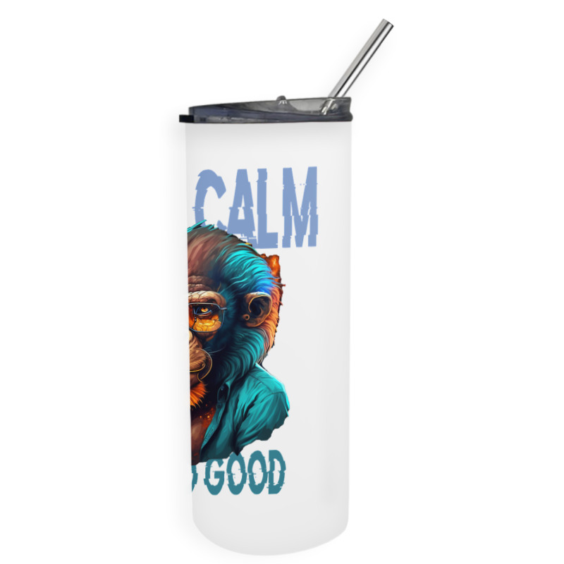 Keep Calm And Do Good Skinny Tumbler | Artistshot