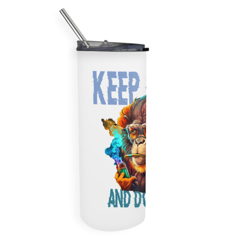 Keep Calm And Do Good Skinny Tumbler | Artistshot