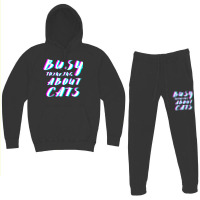 Busy Thinking About Cats Hoodie & Jogger Set | Artistshot