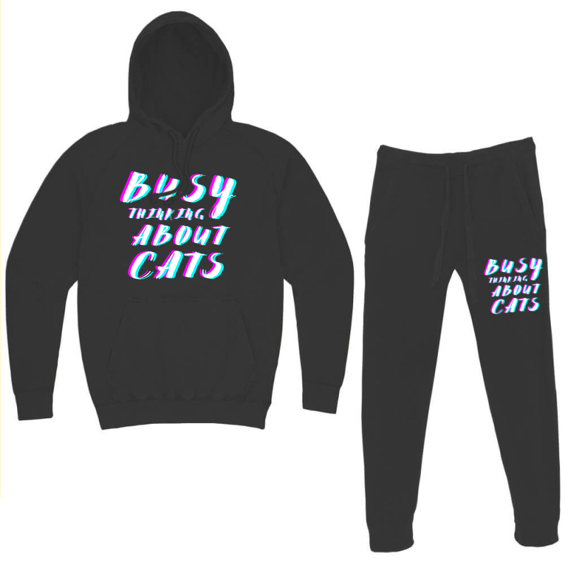 Busy Thinking About Cats Hoodie & Jogger Set | Artistshot