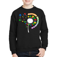 Autism Awareness T  Shirt Autism T  Shirt Autism Dandelion Flower Puzz Youth Sweatshirt | Artistshot