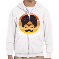 Proud Indian I Love India Youth Zipper Hoodie | Artistshot