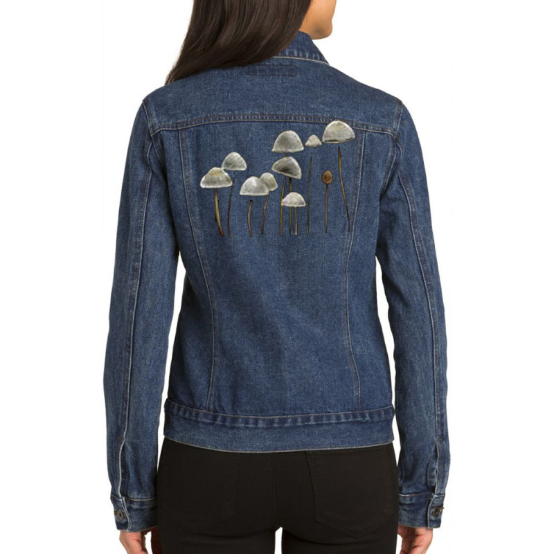 Tshirt Mushroom Ladies Denim Jacket | Artistshot