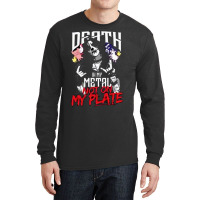 Death In My Metal Not On My Plate Men's Long Sleeve Shirts | Artistshot