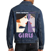 Busy Thinking About Girls Men Denim Jacket | Artistshot