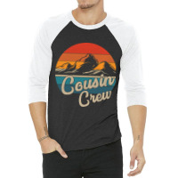 Cousin Crew Camping Outdoor Sunset Summer Camp 3/4 Sleeve Shirt | Artistshot