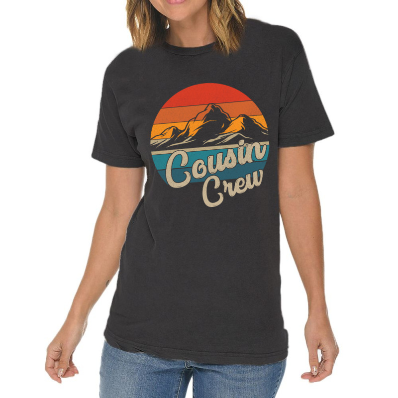 Cousin Crew Camping Outdoor Sunset Summer Camp Vintage T-Shirt by Kawar001 | Artistshot