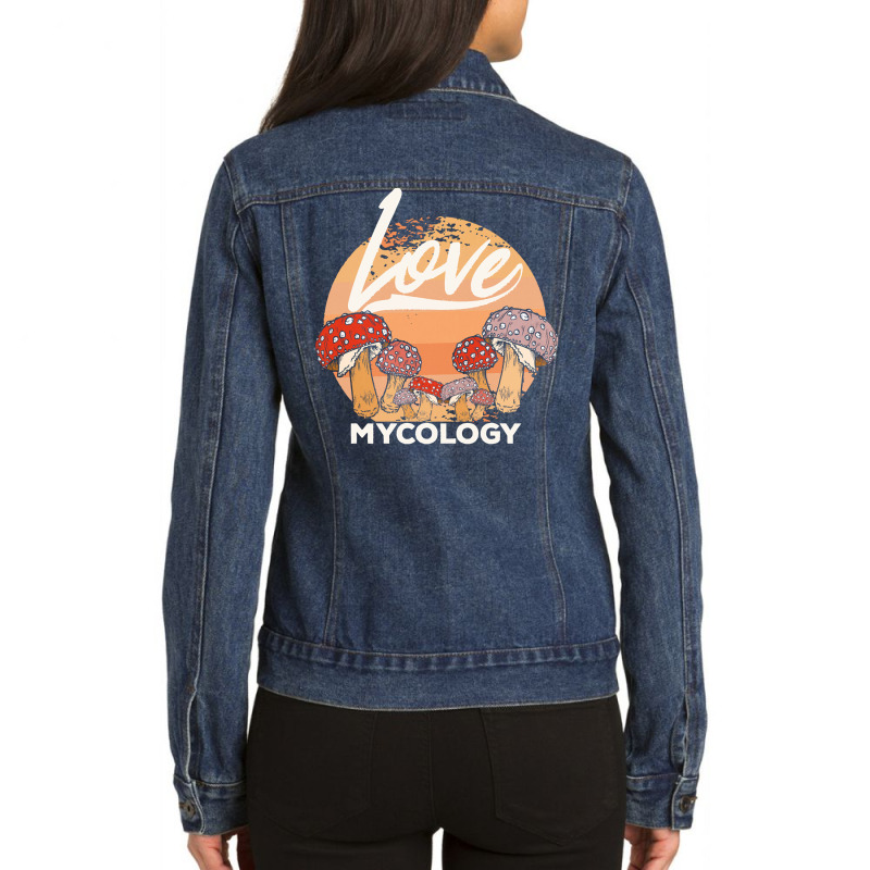 Mycology T  Shirt Mycologist Mycology Mushroom Lover T  Shirt Ladies Denim Jacket by danielle22366 | Artistshot