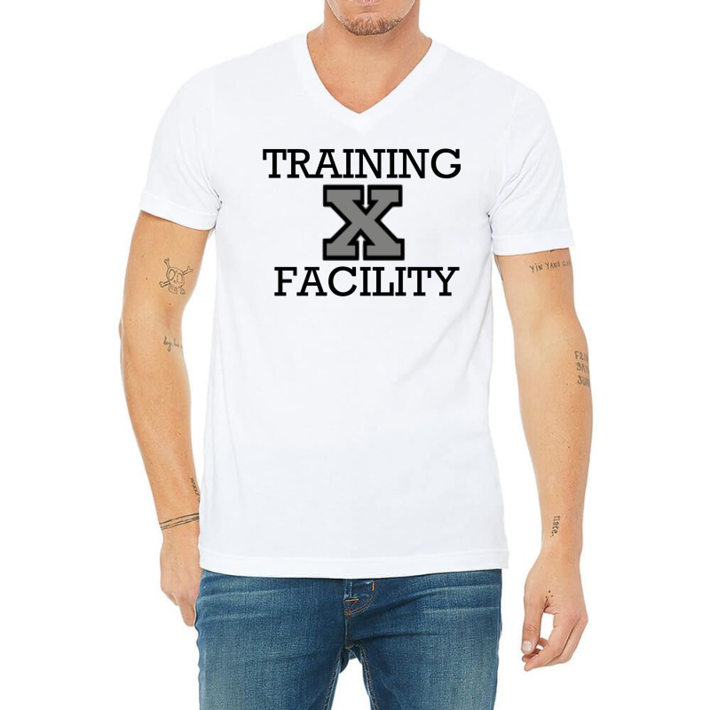 Weapon X Training Facility V-Neck Tee by hotzukasmahl | Artistshot