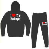 I Love My Haflinger   Horse Hoodie & Jogger Set | Artistshot