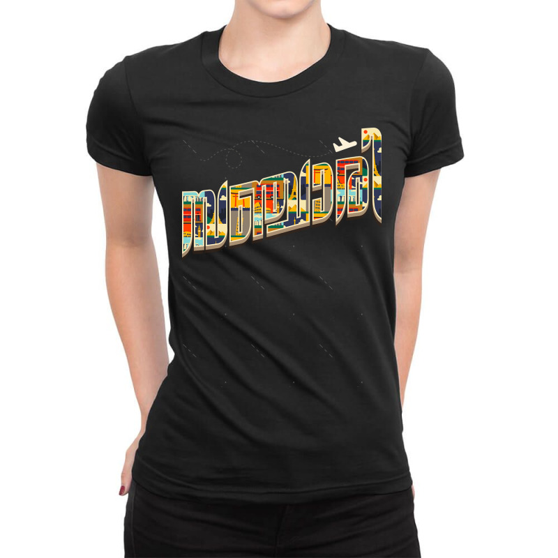 Sanchari Malayalam Ladies Fitted T-Shirt by JOHN CHAVEZ | Artistshot