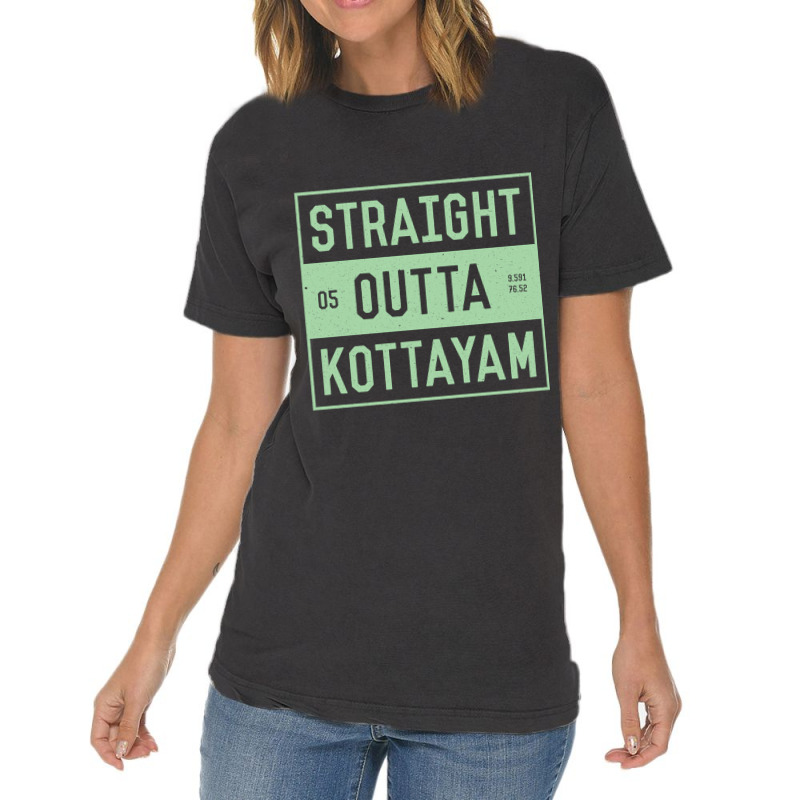 Straight Outta Kottayam  Funny Malayalam Phrases Vintage T-Shirt by JOHN CHAVEZ | Artistshot