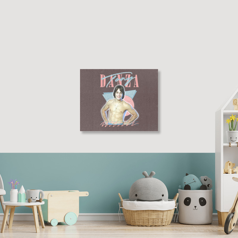 Tony Danza  80s Styled Aesthetic Design Landscape Canvas Print | Artistshot