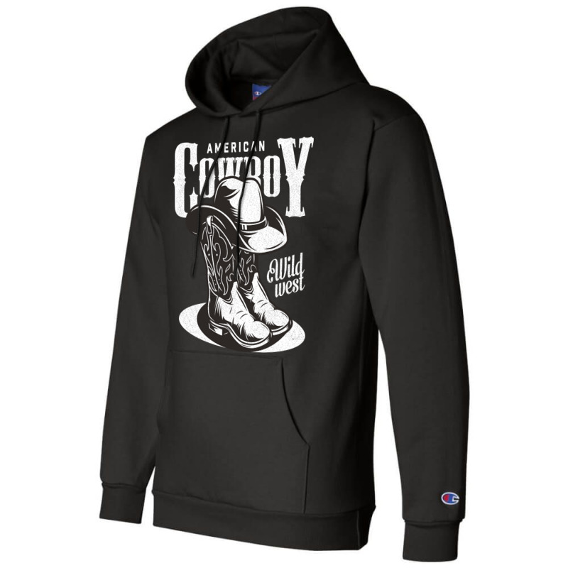 American Cowboy Retro Vintage Champion Hoodie by Kawar001 | Artistshot