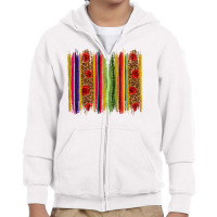 Mexico Serape Brushstroke Youth Zipper Hoodie | Artistshot