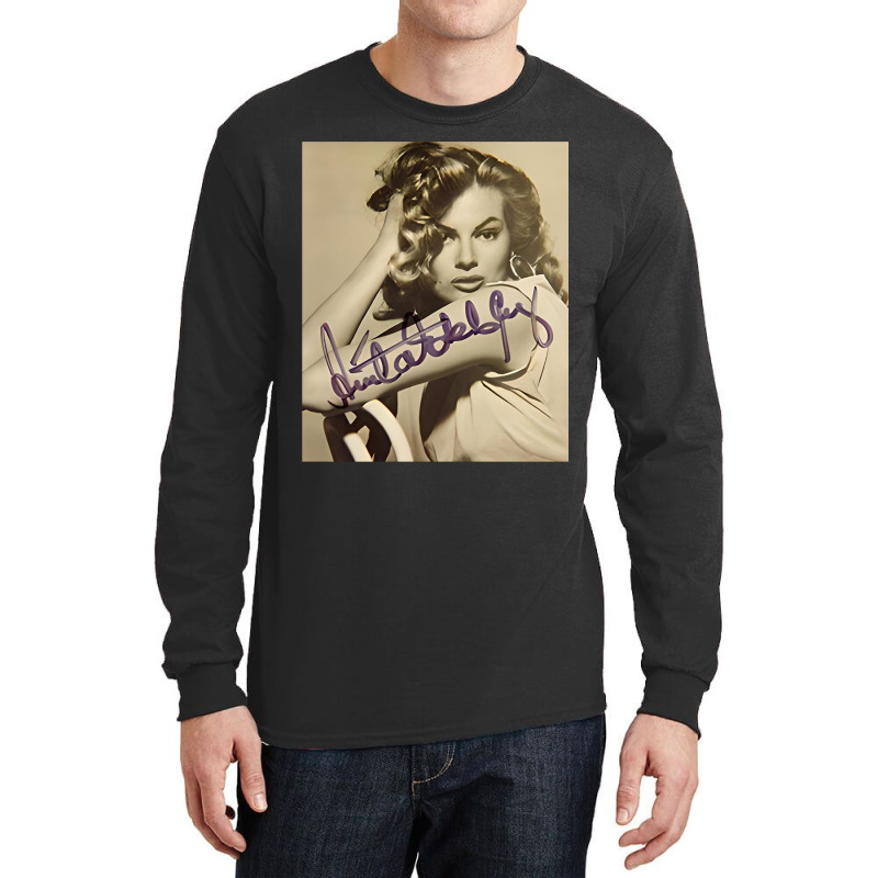 Anita Ekberg Long Sleeve Shirts by ROBERT BRIDGES | Artistshot